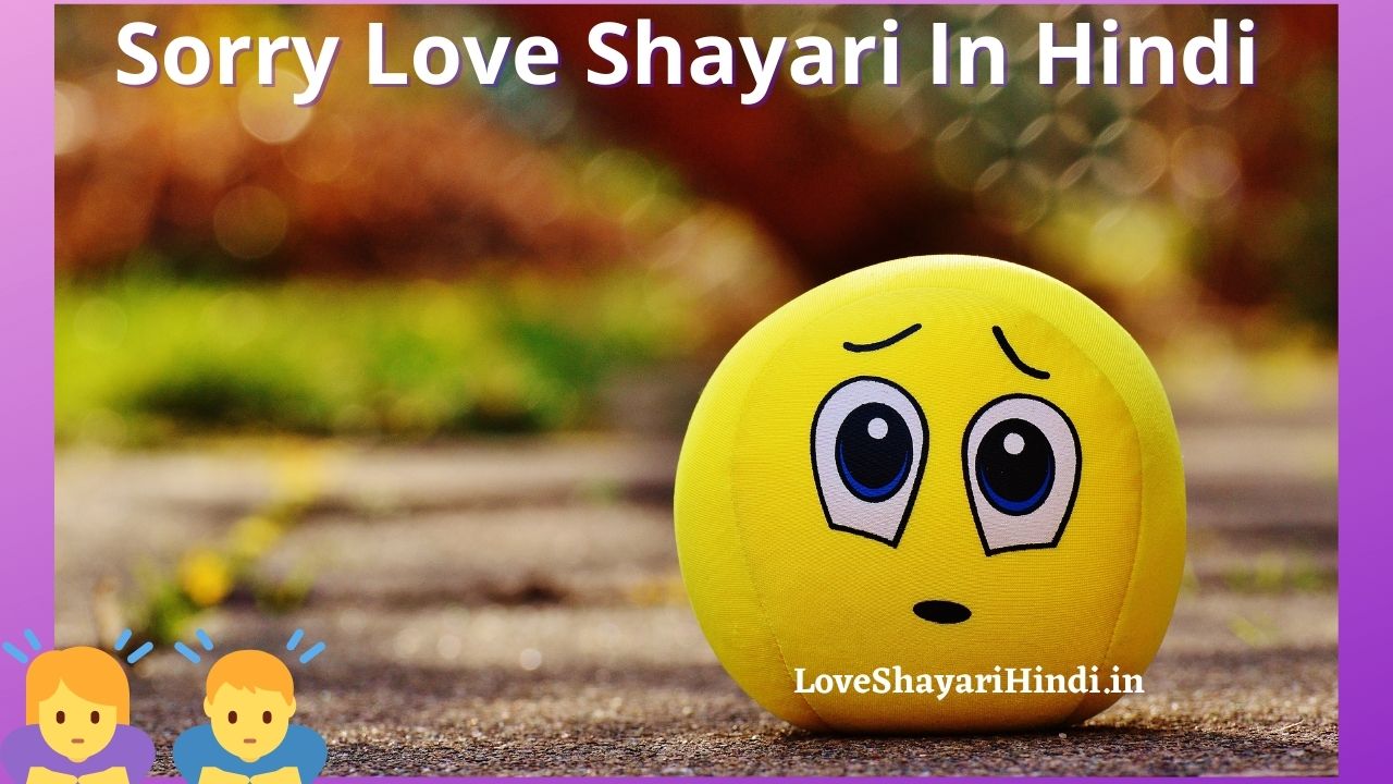 Sorry Love Shayari In Hindi